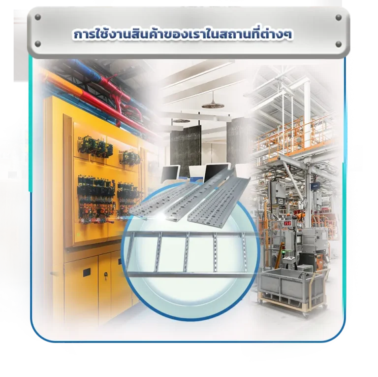 การใช้งานสินค้าของเราในสถานที่ต่างๆ รางเรดเดอร์