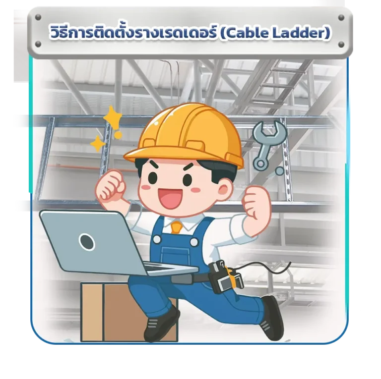 รางเรดเดอร์ (Cable Ladder) ระบบเดินสายไฟในโรงงานอุตสาหกรรม