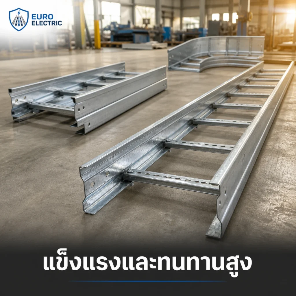 รางเคเบิลแลดเดอร์ แข็งแรงและทนทาน