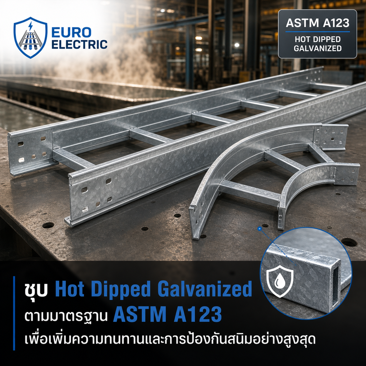 Hot Dip Galvanized ASTM A123 Euro Electric
