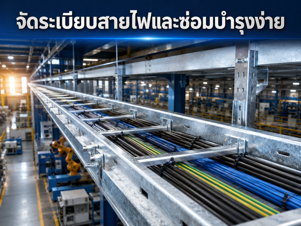 จัดระเบียบสายไฟและซ่อมบำรุงง่าย - รางเดินสายไฟ ThaiEuroElectric