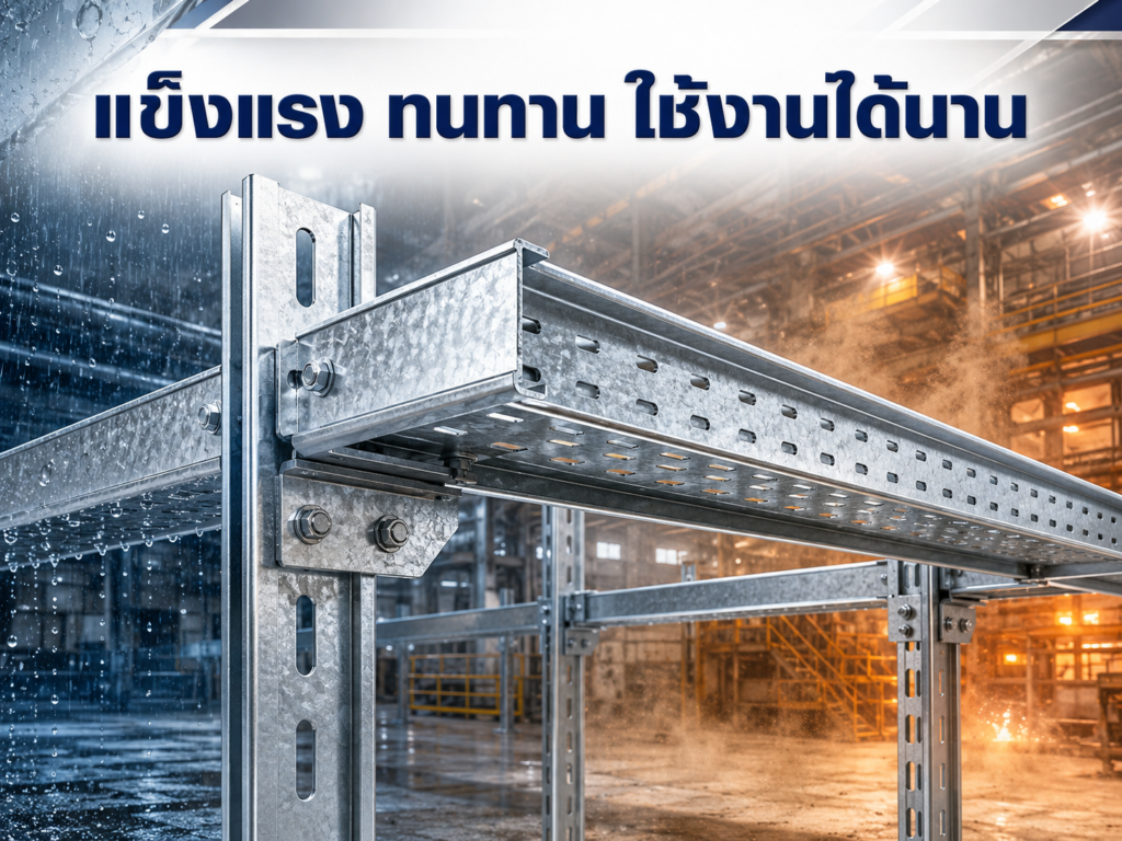 แข็งแรง ทนทาน ใช้งานได้นาน - รางเดินสายไฟ ThaiEuroElectric